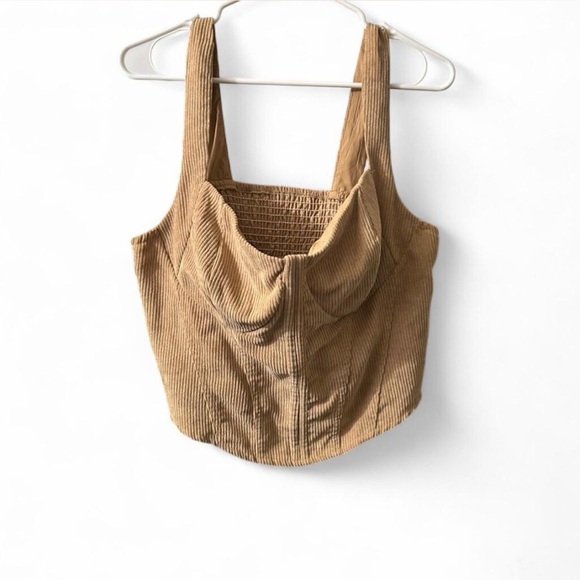 Tops - Tan Corduroy Women's Top